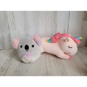 Plush pink unicorn horse koala toy set figure unique kid play stuffed animal